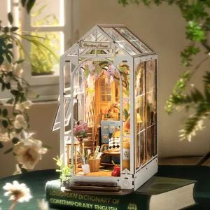 Könyvkuckó Üvegház 3D fa puzzle modell